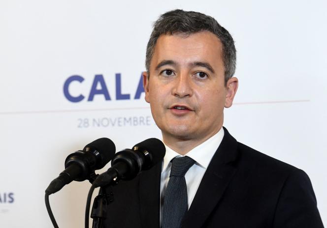 Gérald Darmanin à Calais, le 28 novembre.